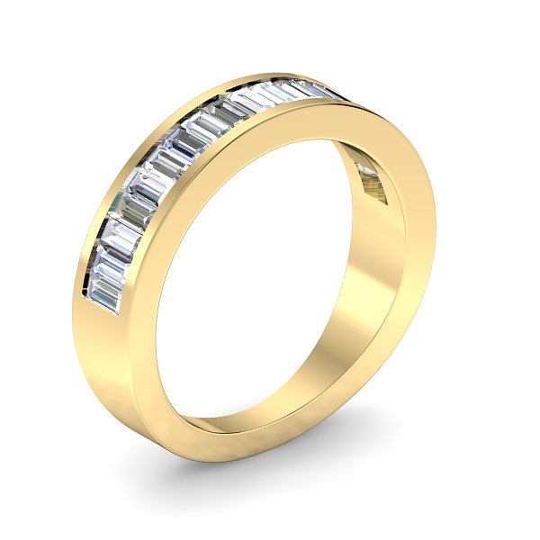 AH Dempsey Diamond Band in 18kt Yellow Gold AU - Main View